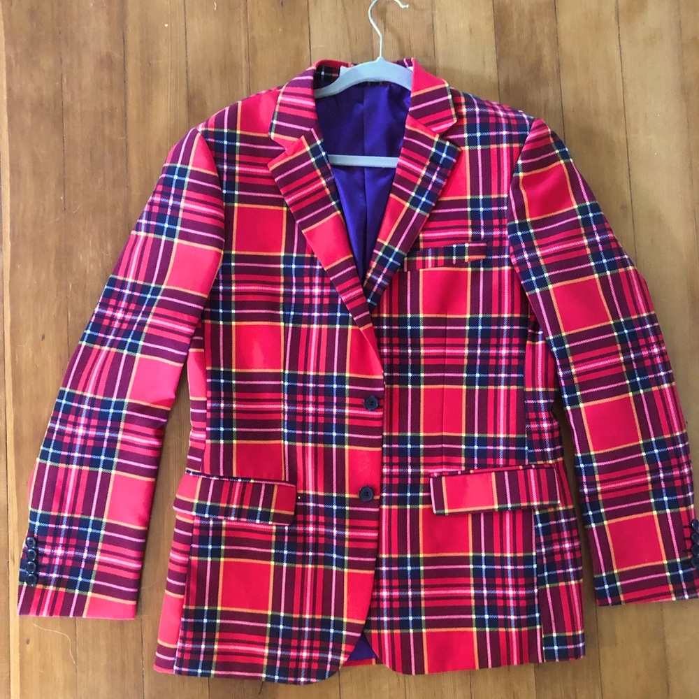 Plaid Opposuit Christmas Suit Full set